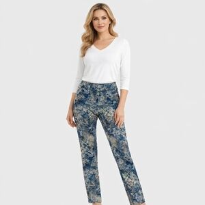Joseph Ribkoff Amelia Floral Heaven Pull On Skinny Jeans Size 12